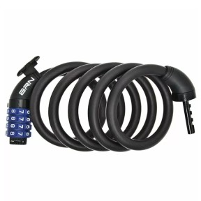 BRN Bernardi Lucchetto Spirale Combo 12x1500mm, Black