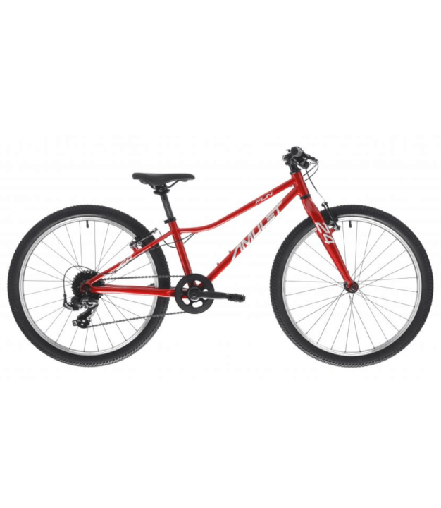 Amulet Fun SH 24'' Bike, cherry red/silver | 9,9 kg | 115-135 cm
