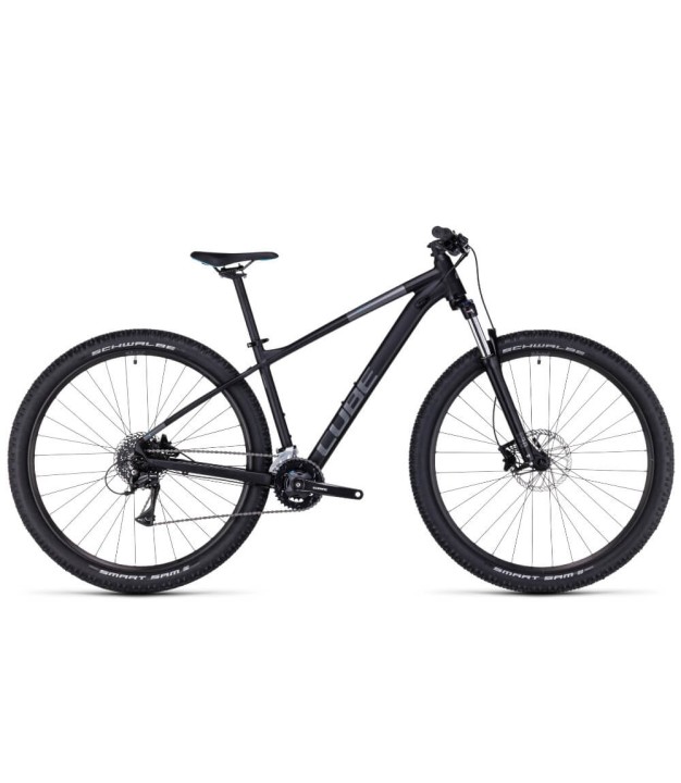 Cube Aim Race 27.5'' Mountain Bike, Black/Azure, 2023