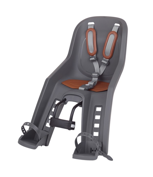 Polisport Bubbly Mini Front Child Seat, Grey/Brown