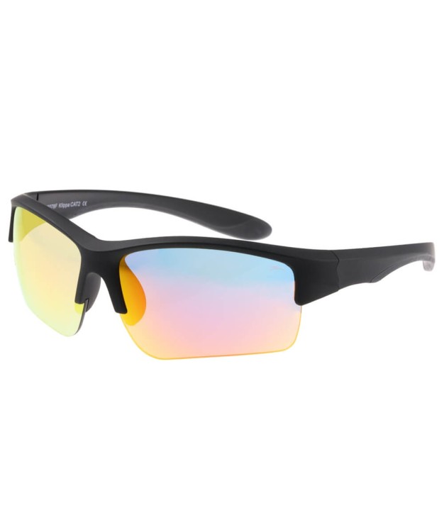Relax Klippa Sport Kids Sunglasses, Matt Black/Inferno Platinum