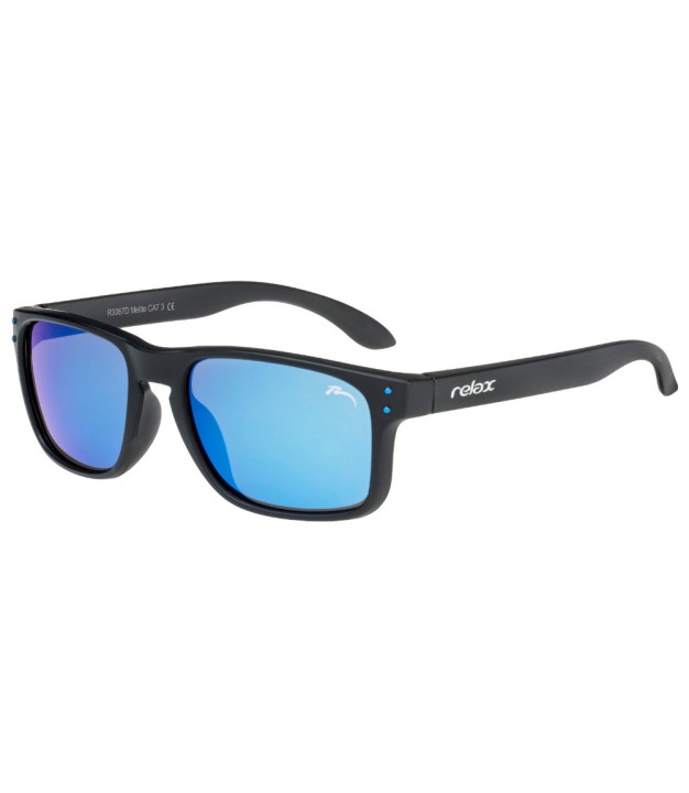 Relax Melite Kids Sunglasses, Matt Black/Ice Blue Platinum
