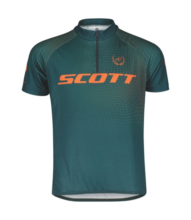 Scott RC Pro SS Junior Shirt, Aruba Green/Braze Orange