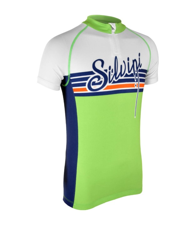 Silvini Tanaro Kid's Cycling Jersey, green, 3116-CD812-4132