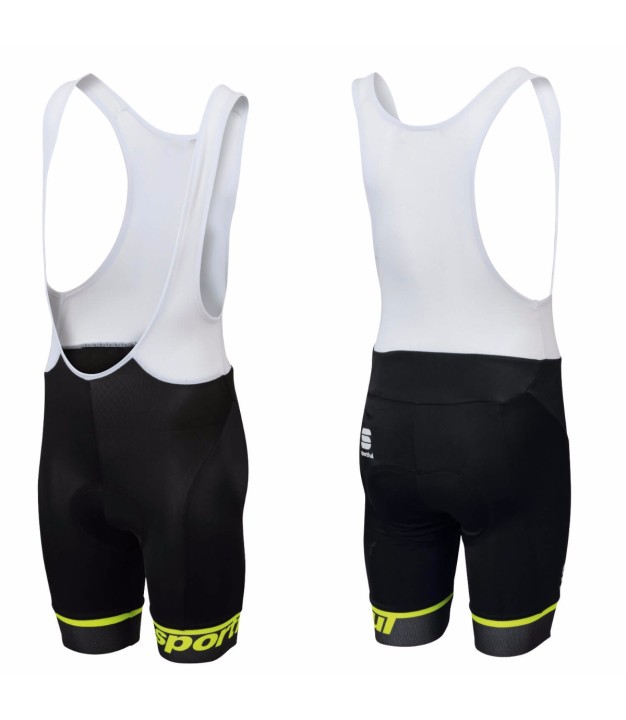 Sportful Tour Kid Bibshorts, black/yellow, 1101793 291